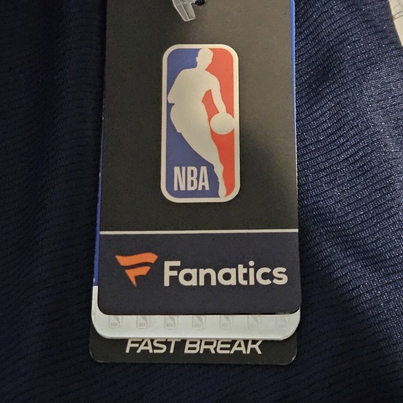 Fanatics NBA Women's Size M FastBreak Road Jersey Blank Navy V Neck‎ NWT - Picture 6 of 7